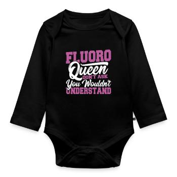 Reine du fluor : Ne demandez pas. Vous ne le feriez pas - Body Bébé bio manches longues - noir - Devant