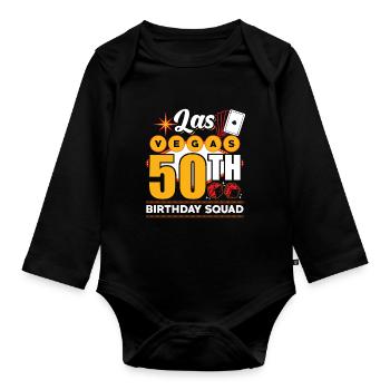 Escouade du 50e anniversaire de Las Vegas - Body Bébé bio manches longues - noir - Devant