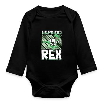 TREX - Hapkido Rex - Body Bébé bio manches longues - noir - Devant
