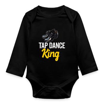 Tap Dance Teacher Appreciation For Women Girls - Organic Longsleeve Baby Bodysuit - black - Front