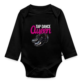 Tap Dance Teacher Appreciation For Women Girls - Organic Longsleeve Baby Bodysuit - black - Front