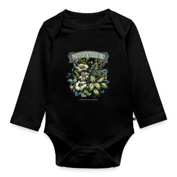 Passionné de jardinage Photosynthesis Pro Plants - Body Bébé bio manches longues - noir - Devant