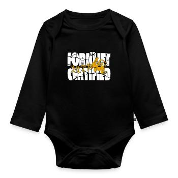 Forklift Driver Warehouse Manager Warehouse Manager Occupations - Organic Longsleeve Baby Bodysuit - black - Front