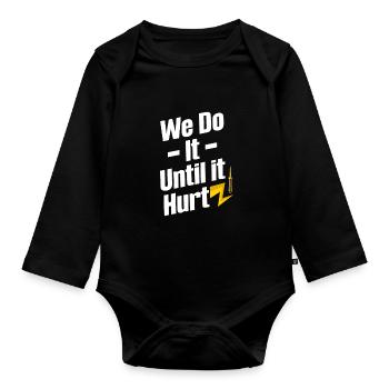 We'll do it until it's Hertz. Jollier - Organic Longsleeve Baby Bodysuit - black - Front