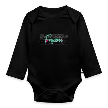 Haarstylist Abschluss-Geschenk Friseurin - Baby Bio-Langarm-Body - Schwarz - Vorne