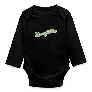 Apotheker Abschluss-Geschenk Drogistin - Baby Bio-Langarm-Body - Schwarz - Vorne