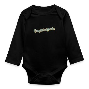Illustrator Abschluss-Geschenk Grafikdesignerin - Baby Bio-Langarm-Body - Schwarz - Vorne