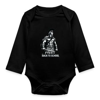 Gladiator School Teacher Of Ancient Rome - Organic Longsleeve Baby Bodysuit - black - Front