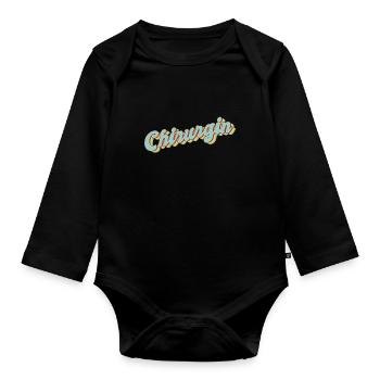 Krankenhaus Arzt Abschluss-Geschenk Chirurgin - Baby Bio-Langarm-Body - Schwarz - Vorne