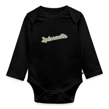 Chemiker Abschluss-Geschenk Laborantin - Baby Bio-Langarm-Body - Schwarz - Vorne