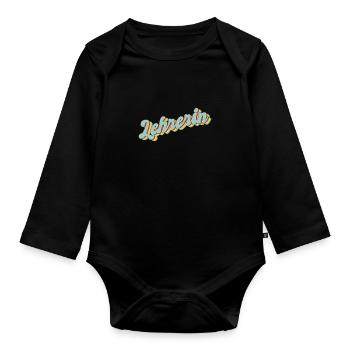 Schule Abschluss-Geschenk Lehrerin - Baby Bio-Langarm-Body - Schwarz - Vorne