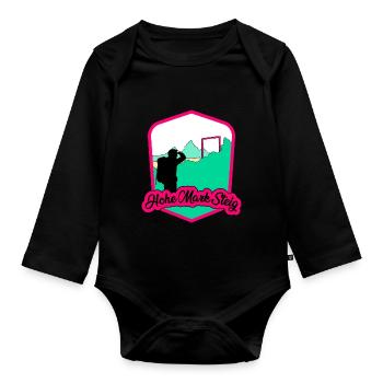 Hohe Mark Steig - Baby Bio-Langarm-Body - Schwarz - Vorne
