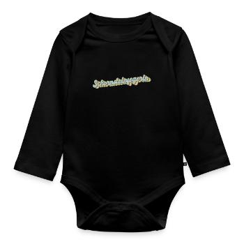 Schornsteinfeger Abschluss-Geschenk - Baby Bio-Langarm-Body - Schwarz - Vorne
