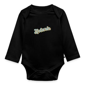 Lawyer Graduation Gift Notary - Organic Longsleeve Baby Bodysuit - black - Front
