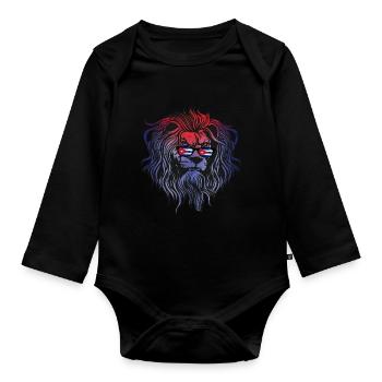 Kuba - Baby Bio-Langarm-Body - Schwarz - Vorne