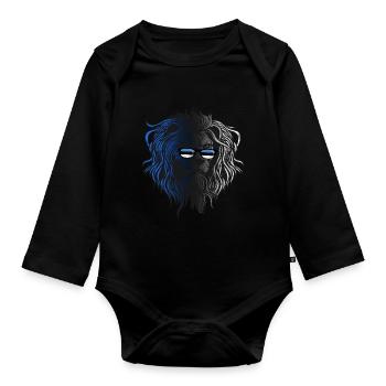 Estonie - Body Bébé bio manches longues - noir - Devant