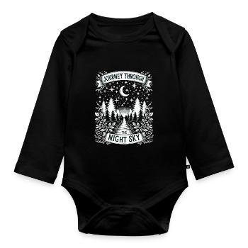 Astrophotography Astronomy Space Camera - Organic Longsleeve Baby Bodysuit - black - Front
