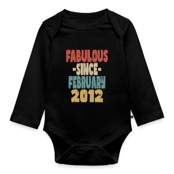 Fabuleux Février 2012 - Body Bébé bio manches longues - noir - Devant