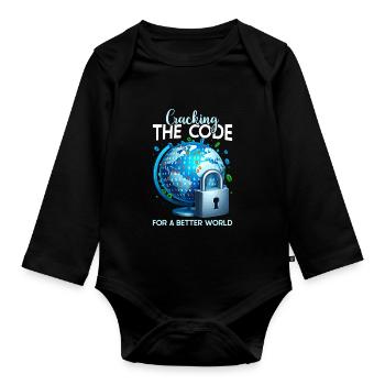 Ethical Hacking Analyst Ethical Cyber Security - Organic Longsleeve Baby Bodysuit - black - Front