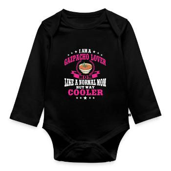 Gazpacho Mama - Baby Bio-Langarm-Body - Schwarz - Vorne