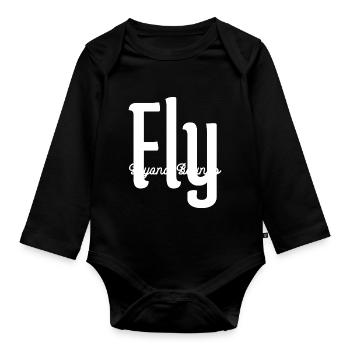 freedom mindset freedom liberty funny geek - Baby Bio-Langarm-Body - Schwarz - Vorne
