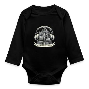 Cadeau pour les amoureux des livres avec - Body Bébé bio manches longues - noir - Devant