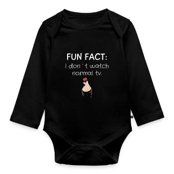 K-Drama Liebhaber Lustig KDrama Mutter - Baby Bio-Langarm-Body - Schwarz - Vorne