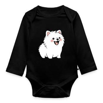 Spitz - Baby Bio-Langarm-Body - Schwarz - Vorne