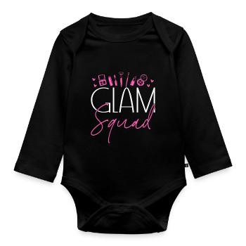 Skincare Esthetician Skin - Baby Bio-Langarm-Body - Schwarz - Vorne