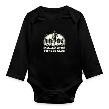 Horrorfilm-fan Zombie-horror Klassischer - Baby Bio-Langarm-Body - Schwarz - Vorne