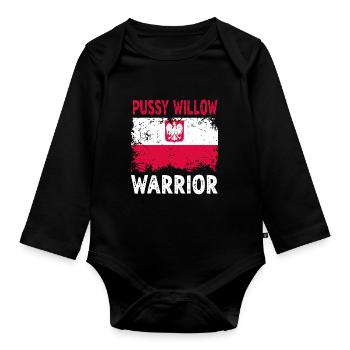 Dyngus Day Polish Easter Monday Water Fight - Organic Longsleeve Baby Bodysuit - black - Front
