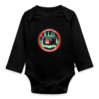 Aurora Aurora Tracker Alaska Wilderness - Organic Longsleeve Baby Bodysuit - black - Front