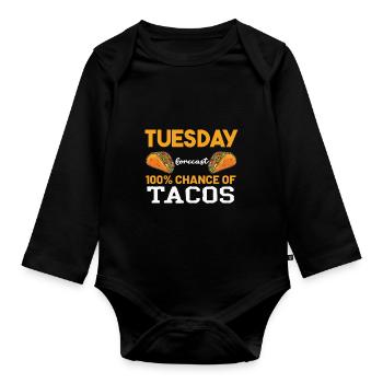 Taco - Baby Bio-Langarm-Body - Schwarz - Vorne