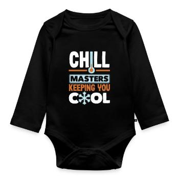 HVAC Expert Technician - Organic Longsleeve Baby Bodysuit - black - Front