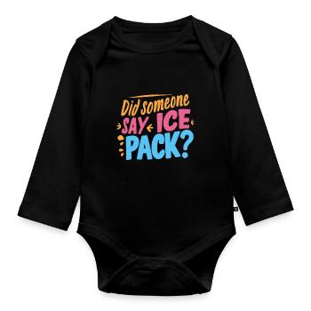 School Nurse Nursing Clinic Medical Stuff - Organic Longsleeve Baby Bodysuit - black - Front