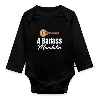 A-badass Mandoline Lustige Mandola Gitarre - Baby Bio-Langarm-Body - Schwarz - Vorne