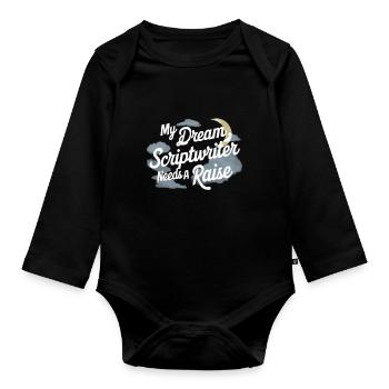 Parler dans le sommeil, Somniloquie, Parler dans le sommeil - Body Bébé bio manches longues - noir - Devant