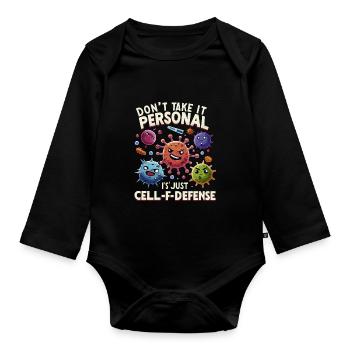 Microbiologist Microbiology Lab Staph Biology - Baby Bio-Langarm-Body - Schwarz - Vorne