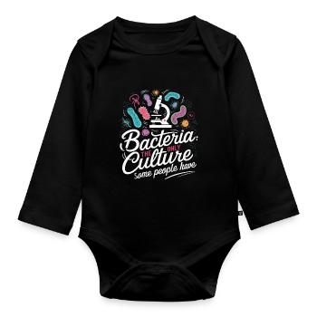 Microbiologist Microbiology Lab Staph Biology - Organic Longsleeve Baby Bodysuit - black - Front