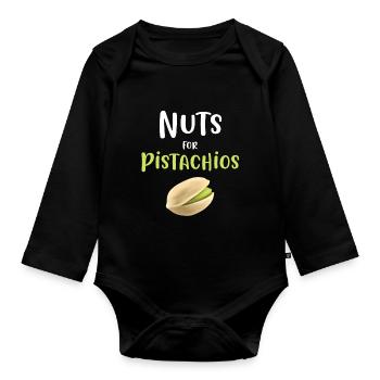 Noix pour pistaches Pistache Lover Topping - Body Bébé bio manches longues - noir - Devant