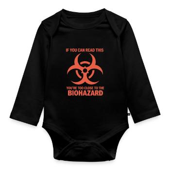Microbiologist Microbiology Lab Staph Biology - Organic Longsleeve Baby Bodysuit - black - Front