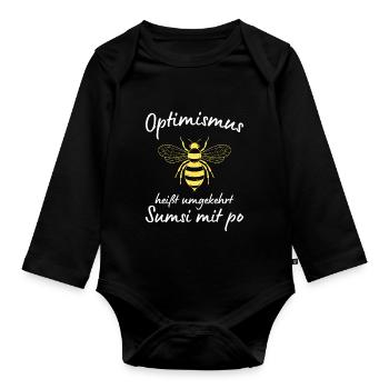 Beekeeper Tshirt Honey Bee Beekeeping Beekeeper - Organic Longsleeve Baby Bodysuit - black - Front