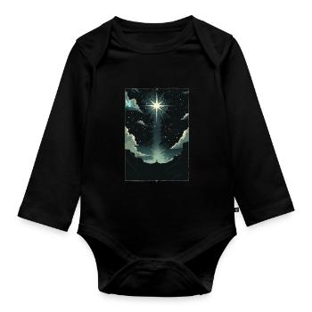 The Star Tarot - Organic Longsleeve Baby Bodysuit - black - Front