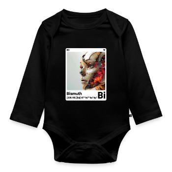AI am Bismuth (wt) mode périodique nerdstyle nerd - Body Bébé bio manches longues - noir - Devant