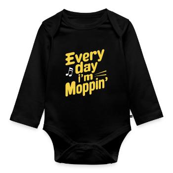School administrators School staff Caretakers - Organic Longsleeve Baby Bodysuit - black - Front
