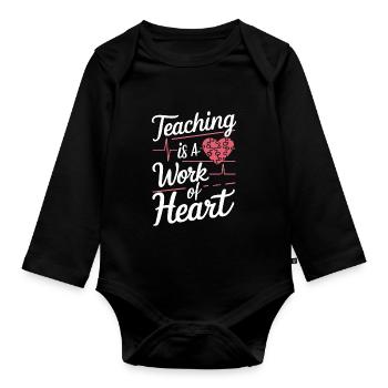 Sonderpädagogik-lehrer „sped Teacher Inclusion“ - Organic Longsleeve Baby Bodysuit - black - Front