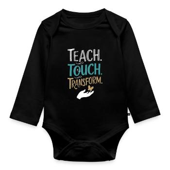 Sonderpädagogik-lehrer „sped Teacher Inclusion“ - Organic Longsleeve Baby Bodysuit - black - Front