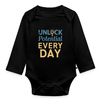 Sonderpädagogik-lehrer „sped Teacher Inclusion“ - Organic Longsleeve Baby Bodysuit - black - Front