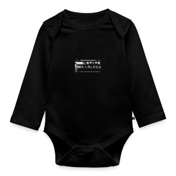 Forever Fearless - Organic Longsleeve Baby Bodysuit - black - Front