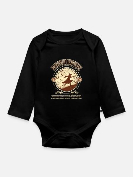 Gothic Hexen Geschenkidee okkulter - Baby Bio-Langarm-Body - Schwarz